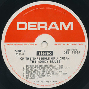 Moody Blues, The - On The Threshold Of A Dream - 1969