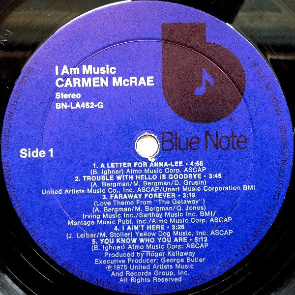 Carmen McRae - I Am Music