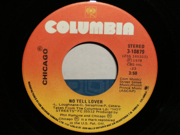 Chicago (2) - No Tell Lover / Take A Chance