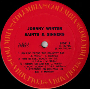 Johnny Winter - Saints & Sinners - 1974