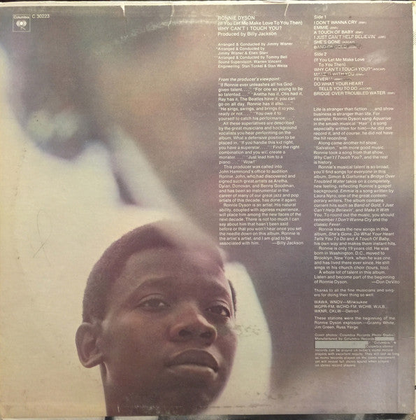 Ronnie Dyson - (If You Let Me Make Love To You Then) Why Can't I Touch You?