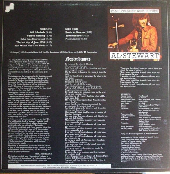 Al Stewart - Past, Present And Future