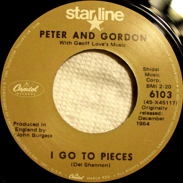 Peter & Gordon - I Go To Pieces