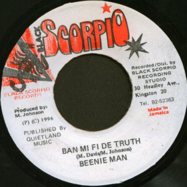 Beenie Man - Ban Mi Fi De Truth - 1996