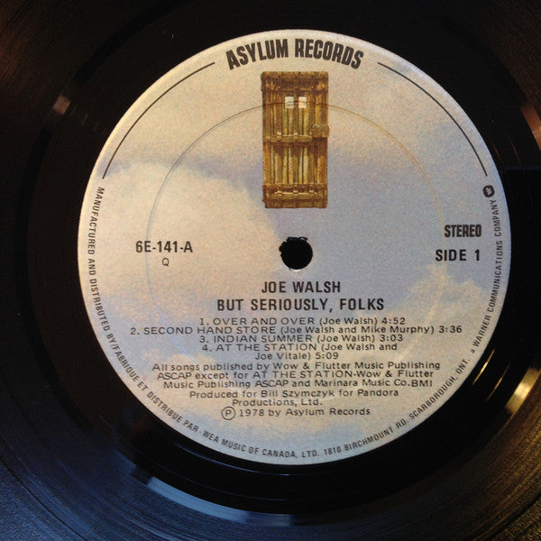 Joe Walsh - "But Seriously, Folks..."