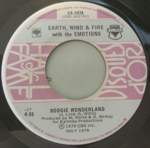 Earth, Wind & Fire With Emotions, The - Boogie Wonderland / After The Love Has Gone - 1981