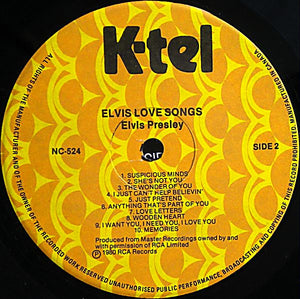 Elvis Presley - Elvis Love Songs (20 Original Songs) - 1980