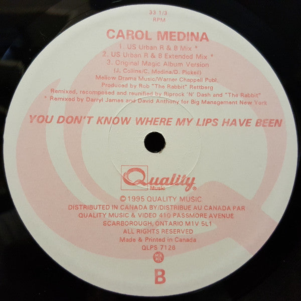 Carol Medina - You Don't Know Where My Lips Have Been
