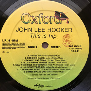 John Lee Hooker - This Is Hip - 1981