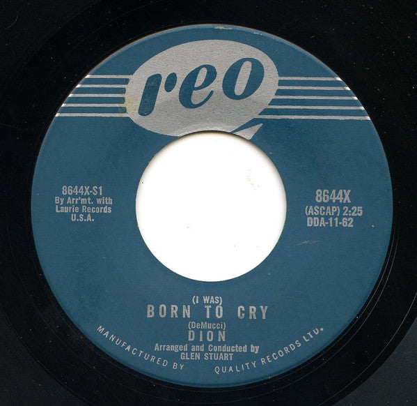 Dion (3) - Born To Cry / Lovers Who Wander