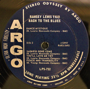 The Ramsey Lewis Trio - Bach To The Blues