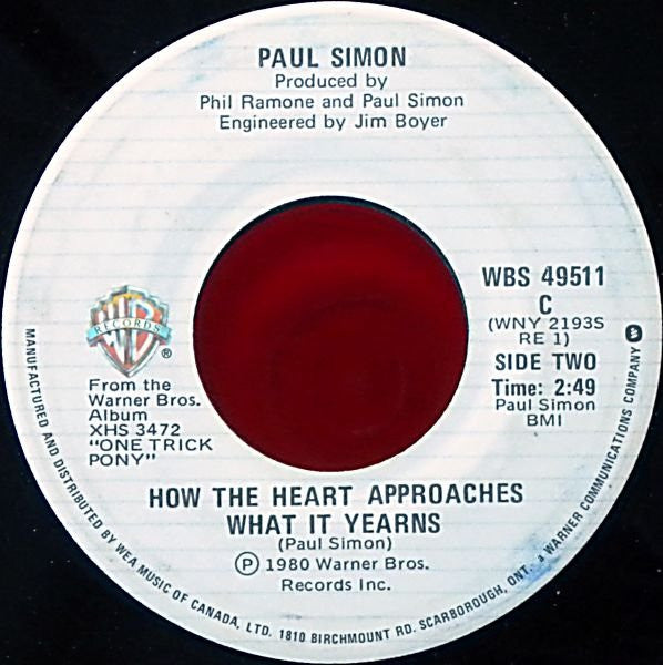 Paul Simon - Late In The Evening - 1980