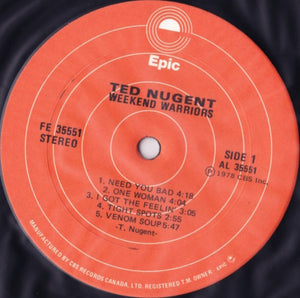 Ted Nugent - Weekend Warriors - 1978