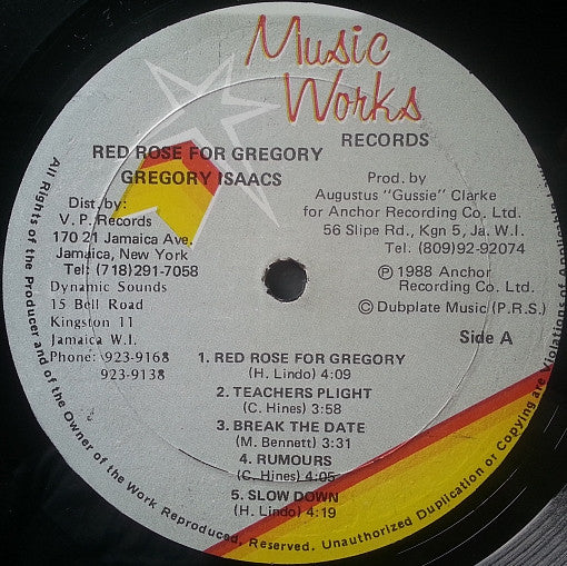 Gregory Isaacs - Red Rose For Gregory