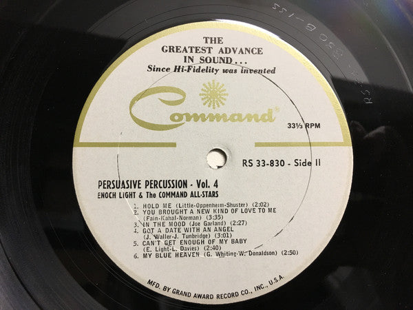 Enoch Light - Persuasive Percussion - Vol. 4 Vinyl Record