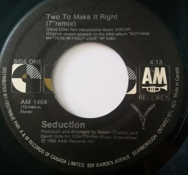 Seduction - Two To Make It Right