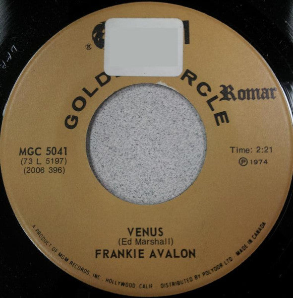 Frankie Avalon - Venus / Bobby Sox To Stockings - 1974
