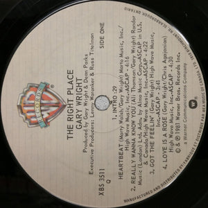 Gary Wright - The Right Place