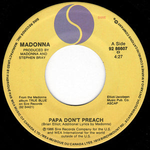 Madonna - Papa Don't Preach - 1986