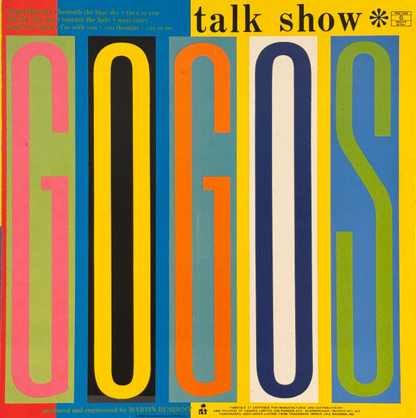 Go-Go's - Talk Show - 1984