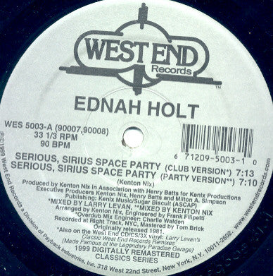 Ednah Holt - Serious, Sirius Space Party - 1999