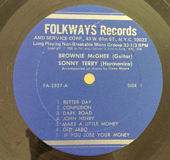 Sonny Terry & Brownie McGhee - Brownie McGhee And Sonny Terry Sing -
