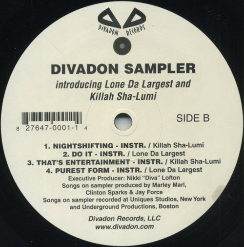 Killa Sha - Divadon Sampler