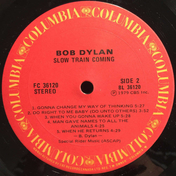 Bob Dylan - Slow Train Coming Vinyl Record