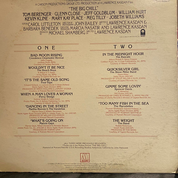 Various - More Songs From The Original Soundtrack Of The Big Chill - 1984