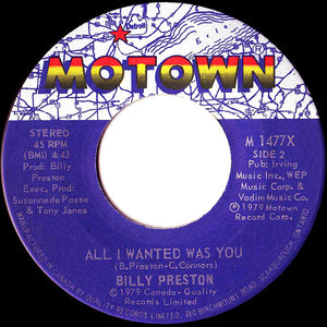 Billy Preston Featuring Syreeta - With You I'm Born Again - 1979