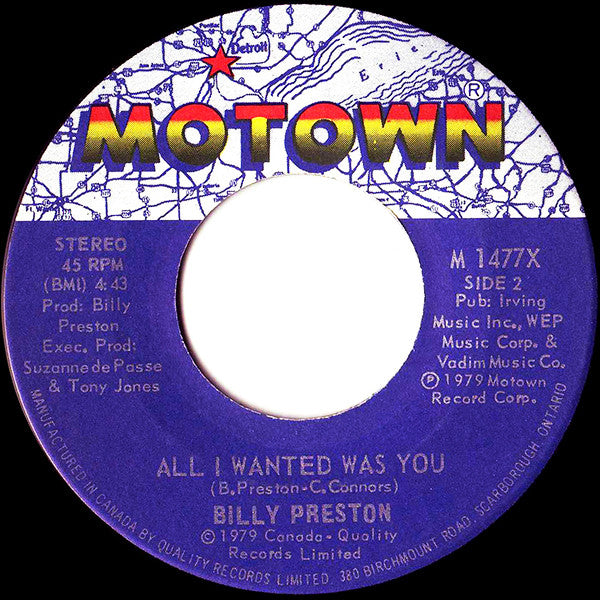 Billy Preston Featuring Syreeta - With You I'm Born Again - 1979