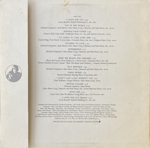 Carpenters - A Song For You