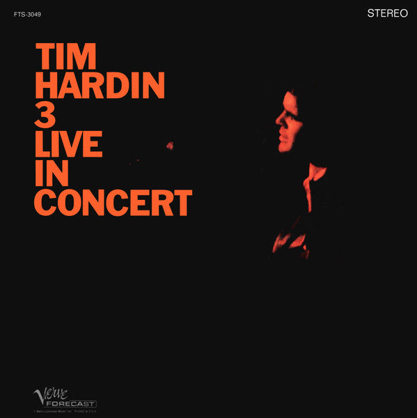 Tim Hardin - Tim Hardin 3 Live In Concert - 1968