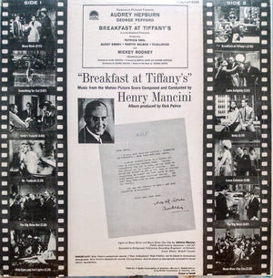 Henry Mancini - Breakfast At Tiffany's (Music From The Motion Picture Score) - 1961