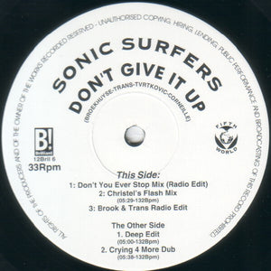 Sonic Surfers - Don't Give It Up - 1994