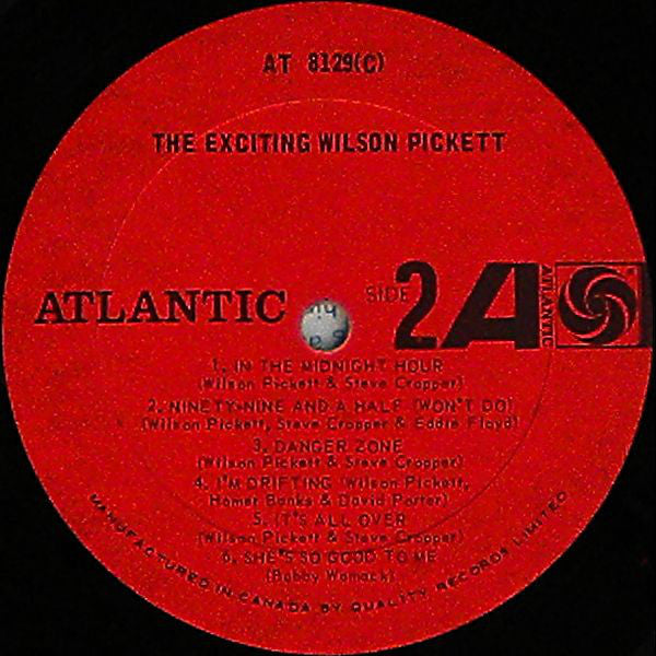 Wilson Pickett - The Exciting Wilson Pickett Vinyl Record
