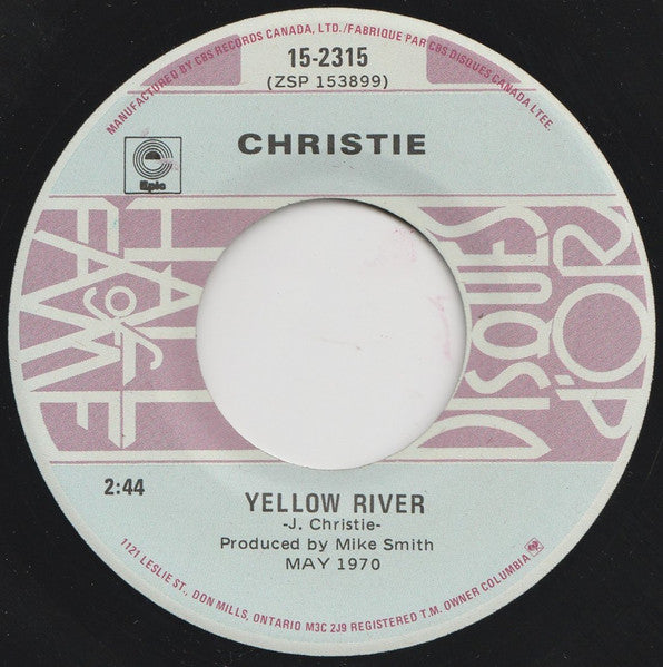 Mashmakhan / Christie - As The Years Go By / Yellow River -