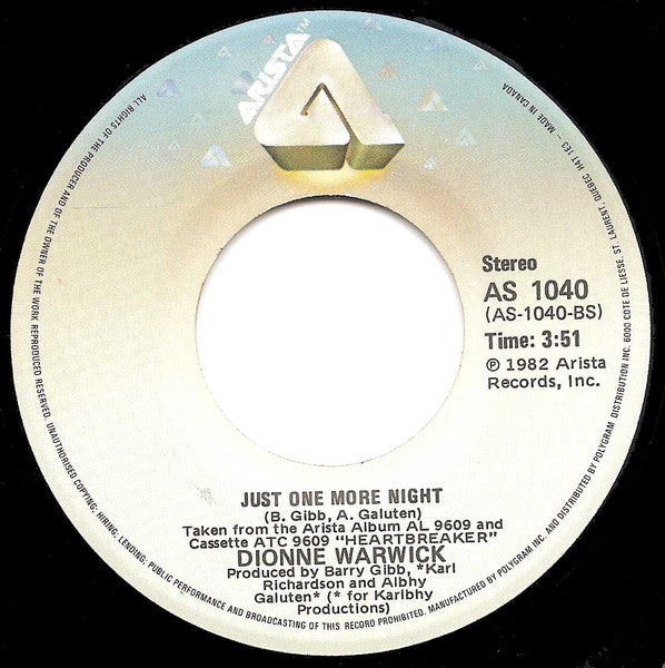 Dionne Warwick - Take The Short Way Home - 1982