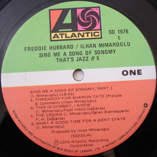 Freddie Hubbard / Ilhan Mimaroglu - Sing Me A Song Of Songmy - 1976