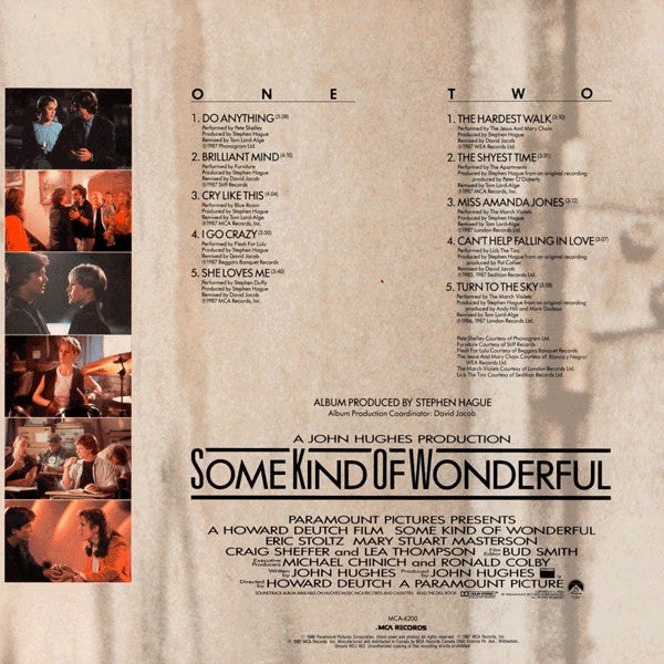 Various - Some Kind Of Wonderful (Music From The Motion Picture Soundtrack) - 1987