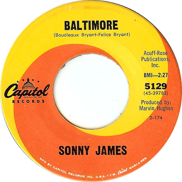 Sonny James - Least Of All You / Baltimore