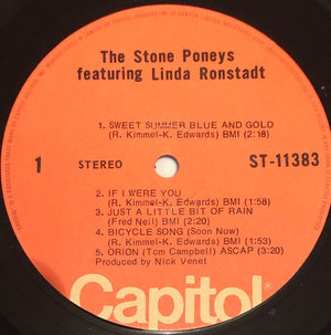 Stone Poneys, The Featuring Linda Ronstadt - The Stone Poneys Featuring Linda Ronstadt - 1974