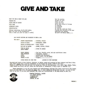 Here & Now - Give And Take - 1978