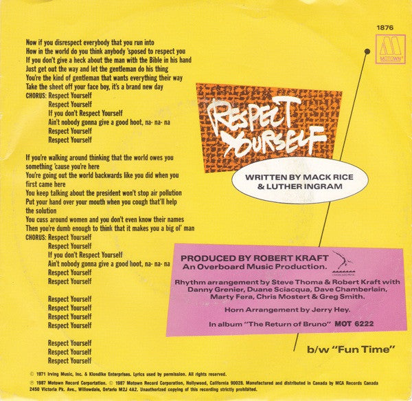 Bruce Willis - Respect Yourself - 1987