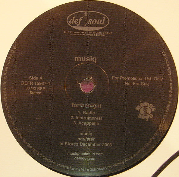Musiq Soulchild - Forthenight