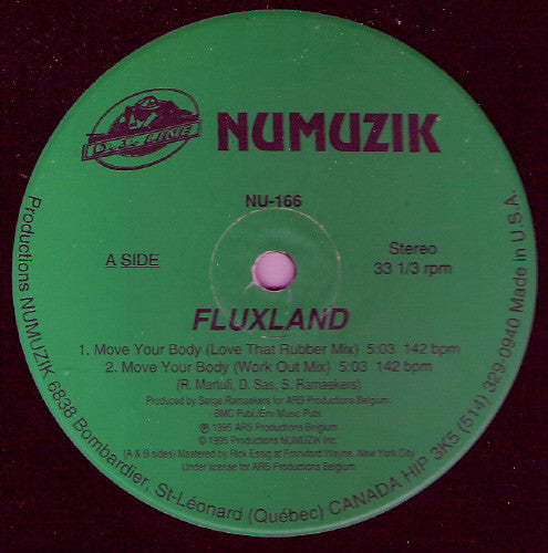Fluxland (2) - Move Your Body / Touch The Sky
