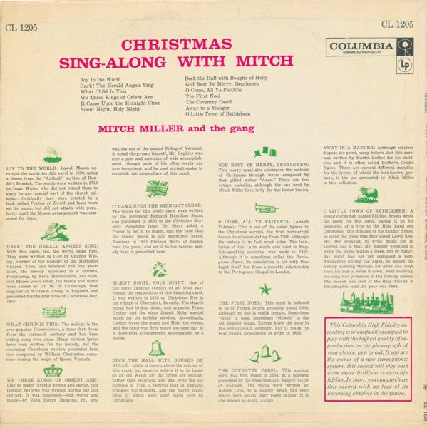 Mitch Miller And The Gang - Christmas Sing-Along With Mitch - 1958