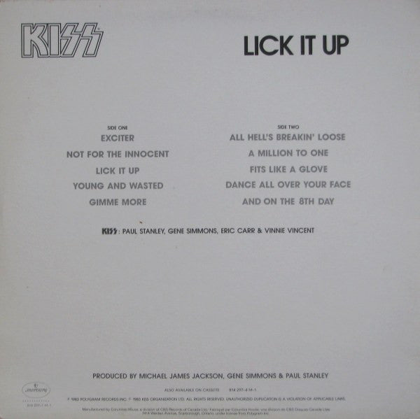 Kiss - Lick It Up - 1983