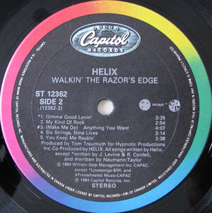 Helix - Walkin' The Razor's Edge - 1984