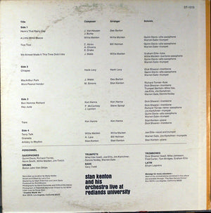 Stan Kenton And His Orchestra - Live At Redlands University - 1971